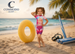 Barbie Pearl Princess Girls' One-Piece Swimsuit - Premium Quick-Dry Beachwear
