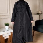 Minimalist All-Black Long Jacket Burkini - Premium 3-Piece Modest Swims