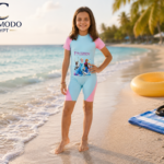 COMMODO Girls 1-Piece "Frozen" Character Swimsuit