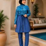 COMMODO 3-Piece Waterproof Burkini Set (Dress + Pants + Turbon)