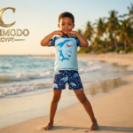 Happy Shark Boys' Two-Piece Swimsuit - Premium Quick-Dry Rash Guard Set