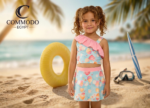 Sweet Treats Ruffle Girls' Two-Piece Swimsuit - Premium Quick-Dry Skirt Set - Image 2