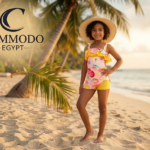 Tropical Butterfly Girls' One-Piece Skirtex Swimsuit - Premium Quick-Dry Design